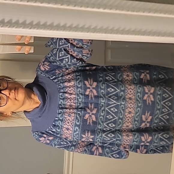 STUNNING VINTAGE ADONNA LEISUREWEAR HOUSE DRESS/MO MO - Picture 1 of 9